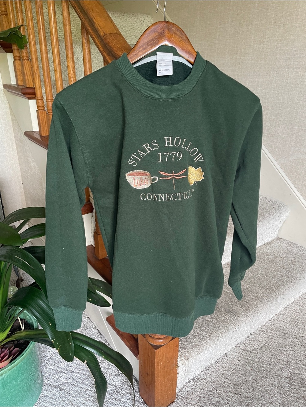Gilmore Girls Stars Hollow 1779 Connecticut Green Crewneck Sweatshirt
